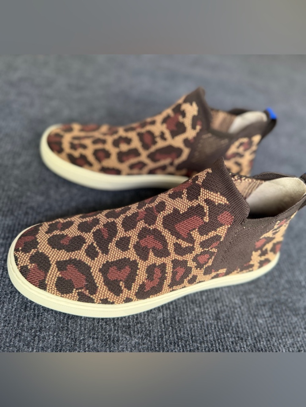 Rothy’s The Slip On Sneaker – Leopard Print – Size 9 - Picture 4 of 11